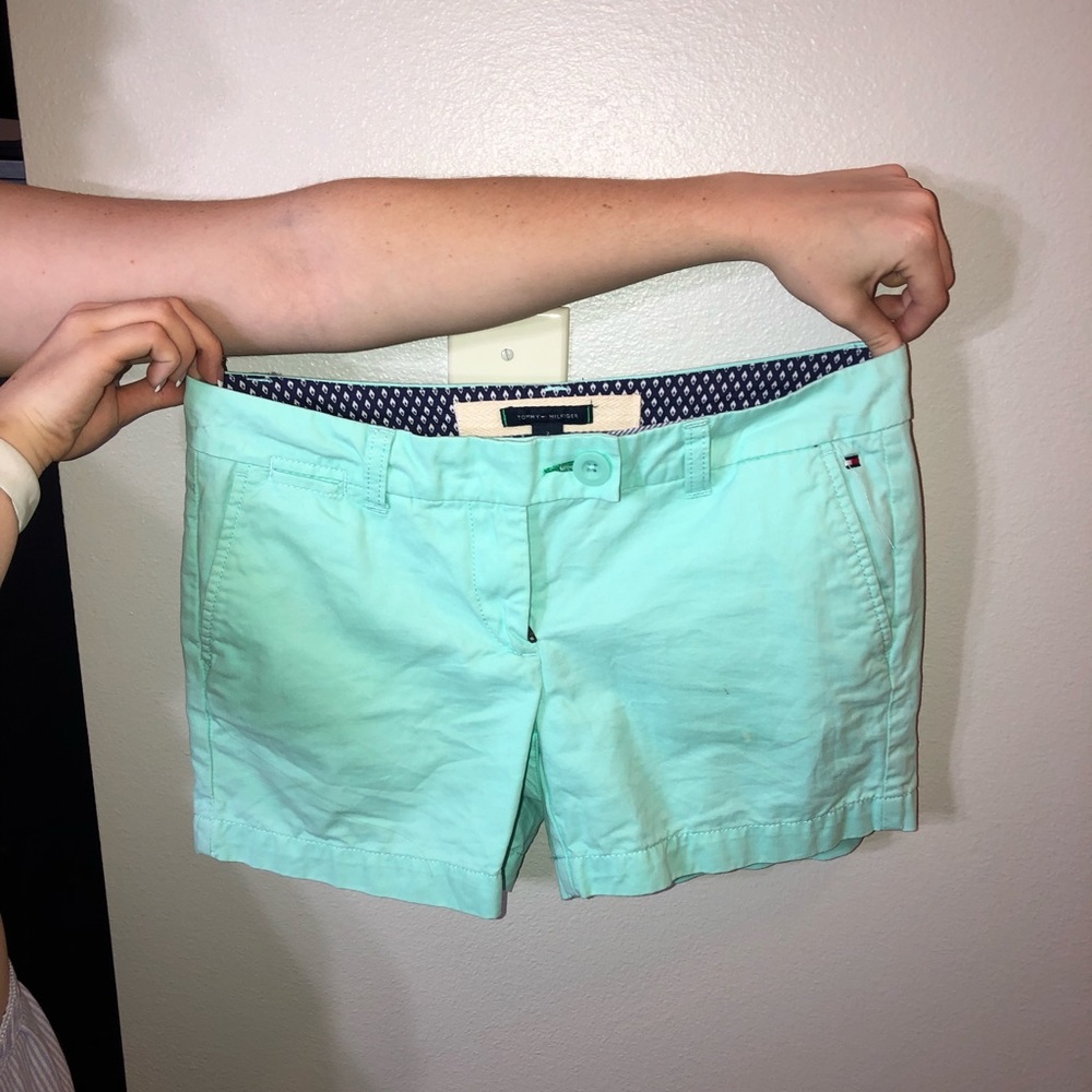Mint Green Casual Shorts | Tommy Hilfiger